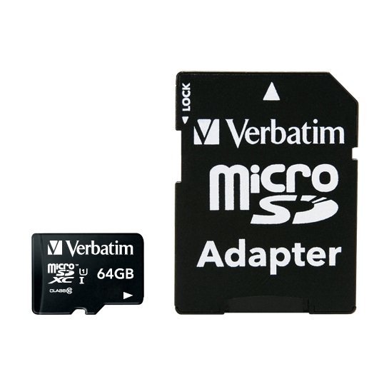 Verbatim 64GB, Class 10 microSD