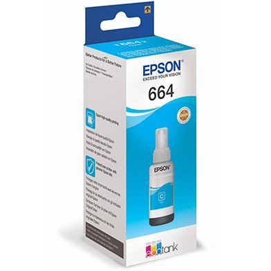 Epson T664, Cyan Ink Bottle