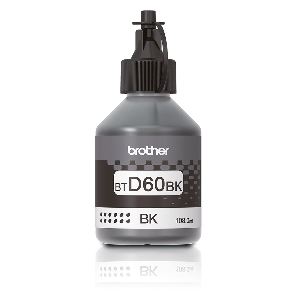 Brother BTD60 BK, Genuine Black Ink Bottle