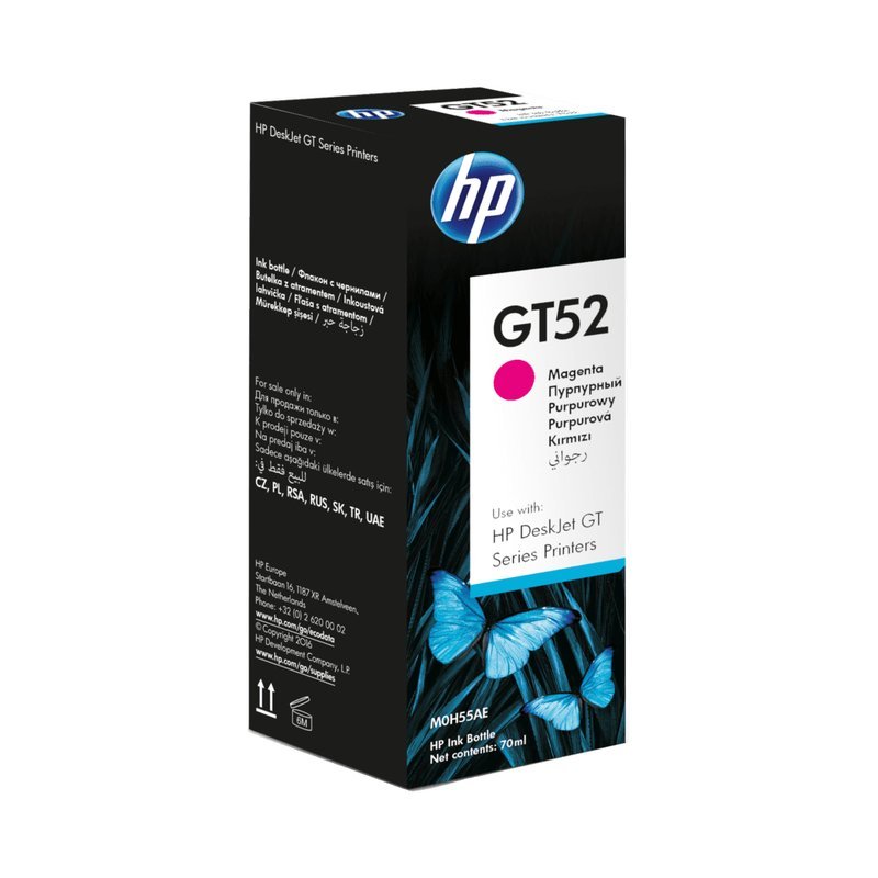 HP GT52 Magenta Ink Bottle