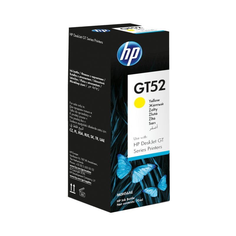 HP GT52 Yellow Ink Bottle
