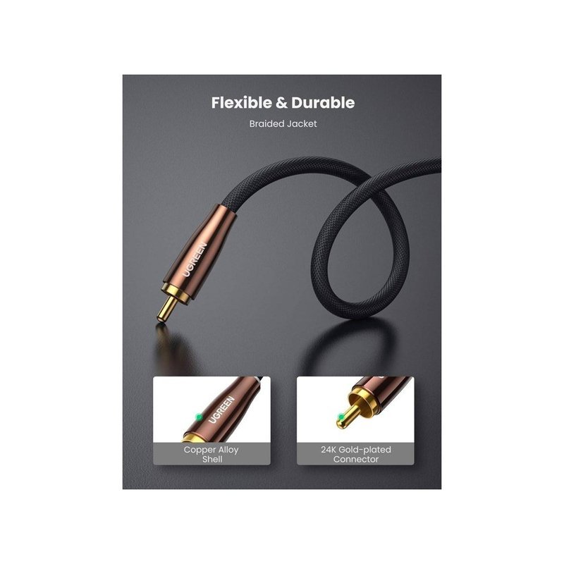UGREEN 10190, 2m RCA Coaxial Cable