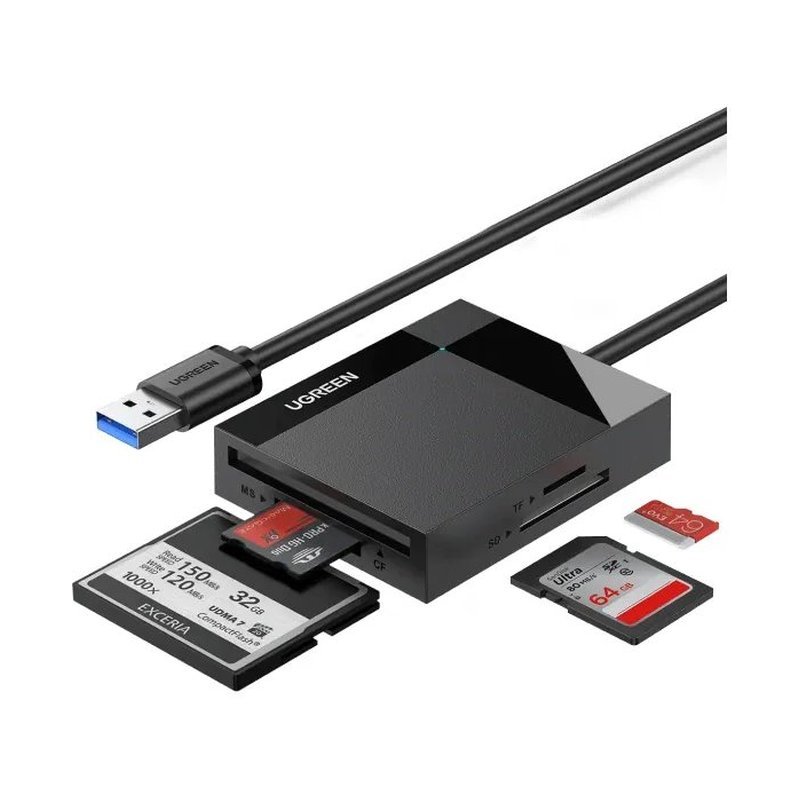 UGREEN 30333, USB 3.0 SD, microSD, CF & MS Card Reader