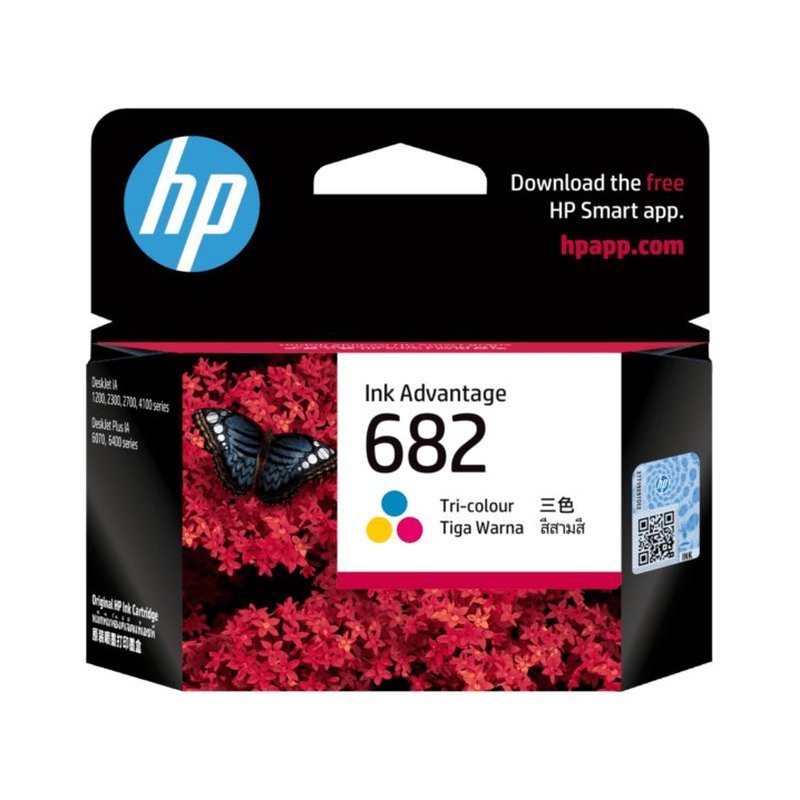 HP 682 Tri-Colour Ink Cartridge