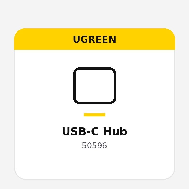 UGREEN USB-C Hub, 2-Port USB + 3.5mm Audio