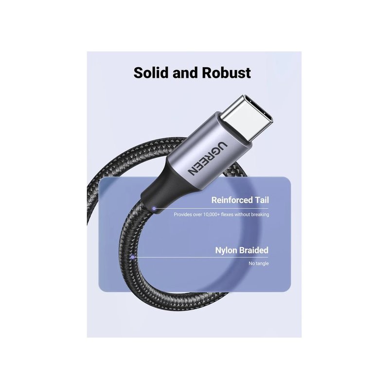 UGREEN 60126, 3A USB-A to USB-C Fast Charging Cable