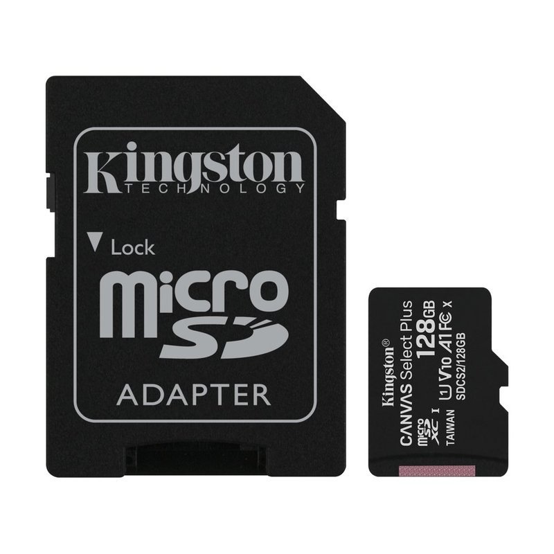 Kingston Canvas 128GB, microSD 150MB/s
