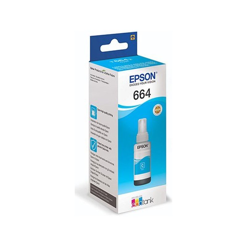 Epson T664, Cyan Ink Bottle