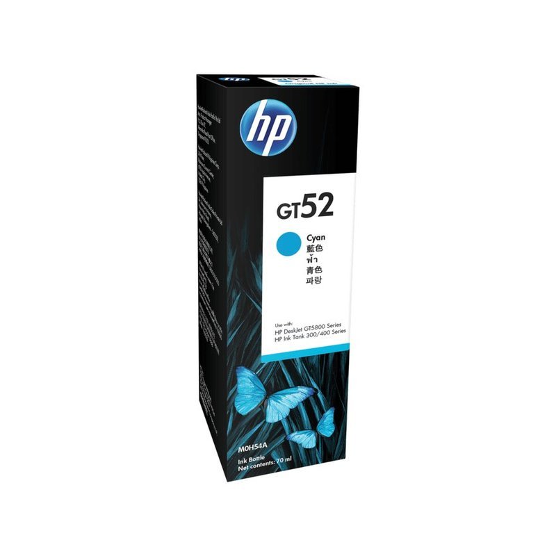 HP GT52 Cyan Ink Bottle