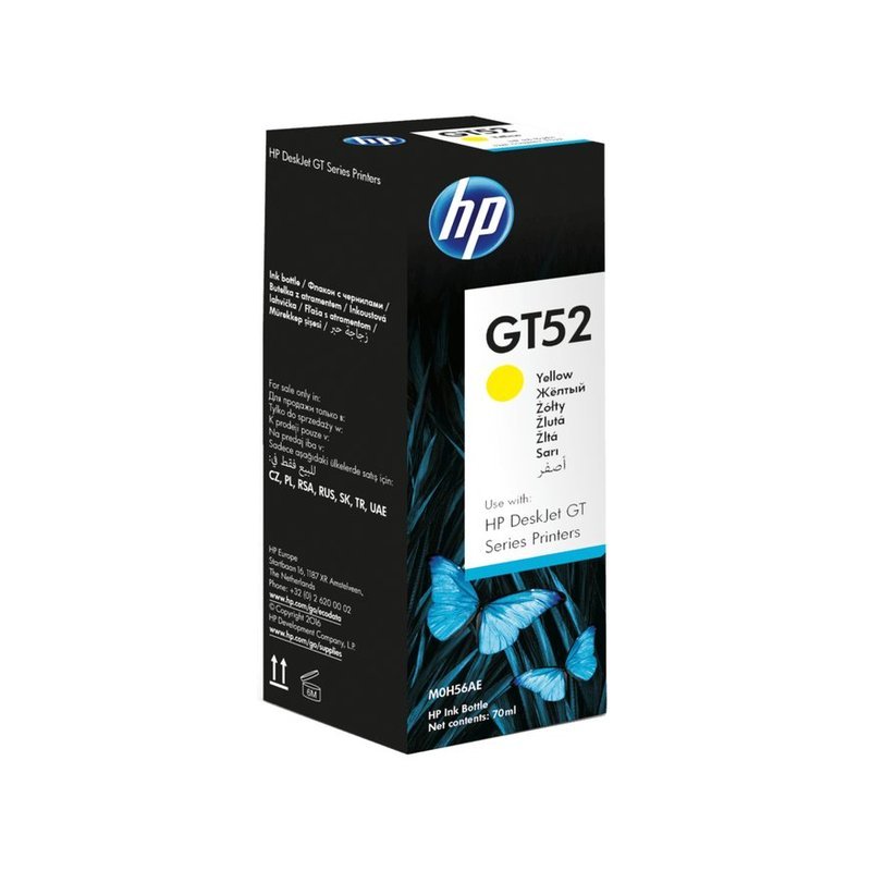 HP GT52 Yellow Ink Bottle