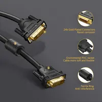 UGREEN 11606, 1.5m DVI Male to Male Cable - view 6