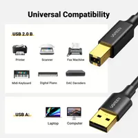 UGREEN 10350, 1.5m USB-A to USB-B Printer Cable - view 2