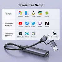 UGREEN HD Video Capture Card, USB & USB-C 1080P - view 3