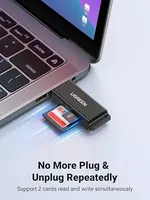 UGREEN 40752, USB 3.0 SD & TF Card Reader - view 2