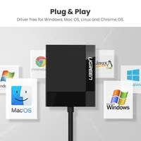 UGREEN 30333, USB 3.0 SD, microSD, CF & MS Card Reader - view 4