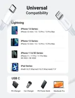 UGREEN 10493, 1m USB-C to Lightning Charging Cable - view 6