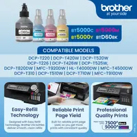 Brother BT5000Y, Genuine Yellow Ink Bottle - view 3