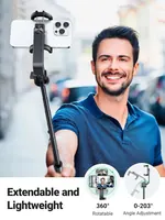 UGREEN Selfie Stick Tripod, Bluetooth Remote - view 3